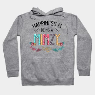 Happiness Is Being A Mimzy Wildflowers Valentines Mothers Day Hoodie